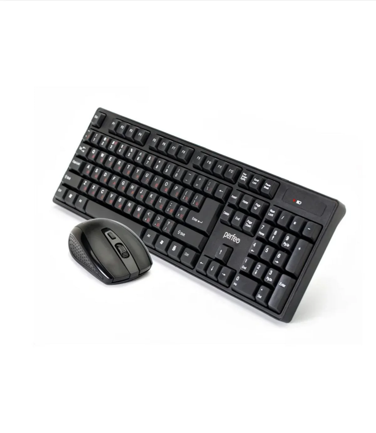 Комплект беспроводной Perfeo "UNITE", USB: клав-ра 104 кн. + оптич. мышь 3 кн., 1000-1200-1600 DPI PF_A4786