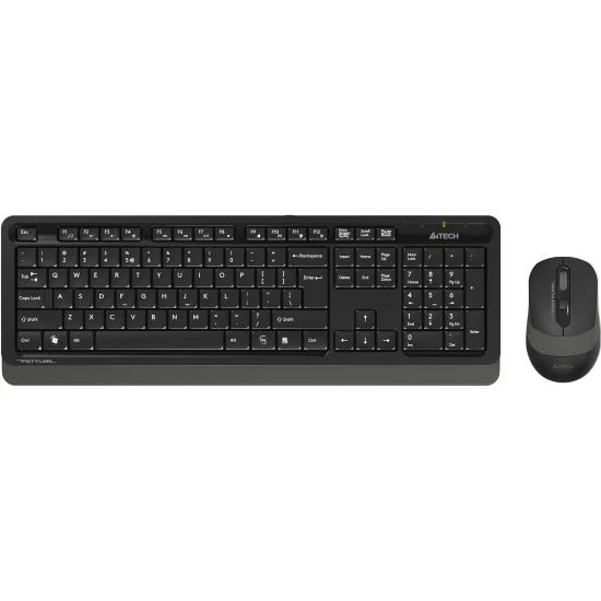 Комплект клавиатура + мышь A4Tech Fstyler FG1010S клав:черный/серый мышь:черный/серый USB беспроводная Multimedia (FG1010S GREY)