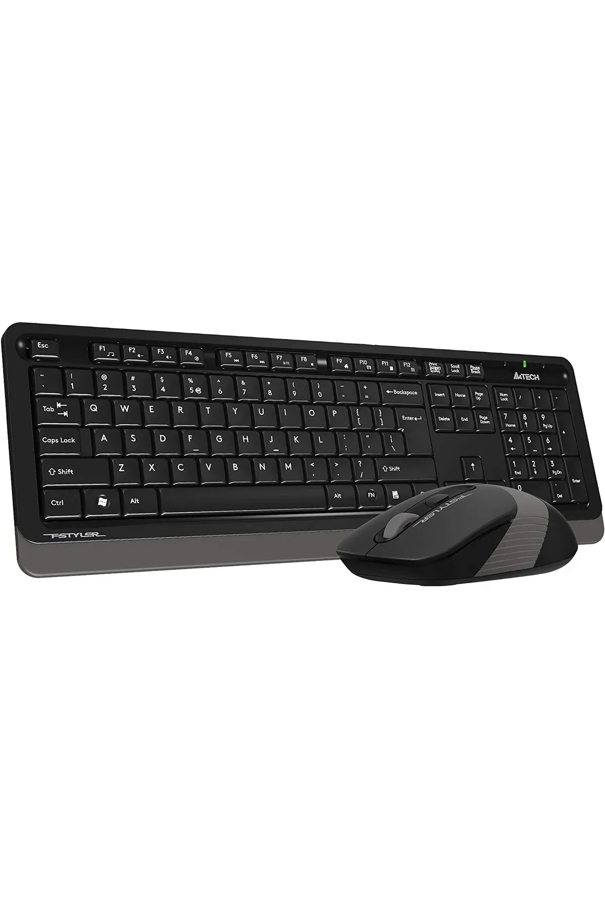 Комплект клавиатура + мышь A4Tech Fstyler FG1010S клав:черный/серый мышь:черный/серый USB беспроводная Multimedia (FG1010S GREY)