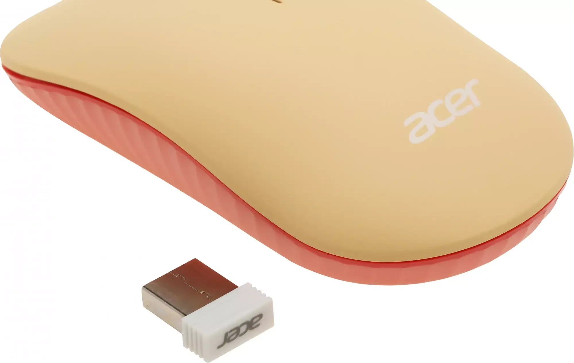 Комплект клавиатура + мышь Acer OCC205 беспроводной USB, 1200 dpi, розовый/бежевый