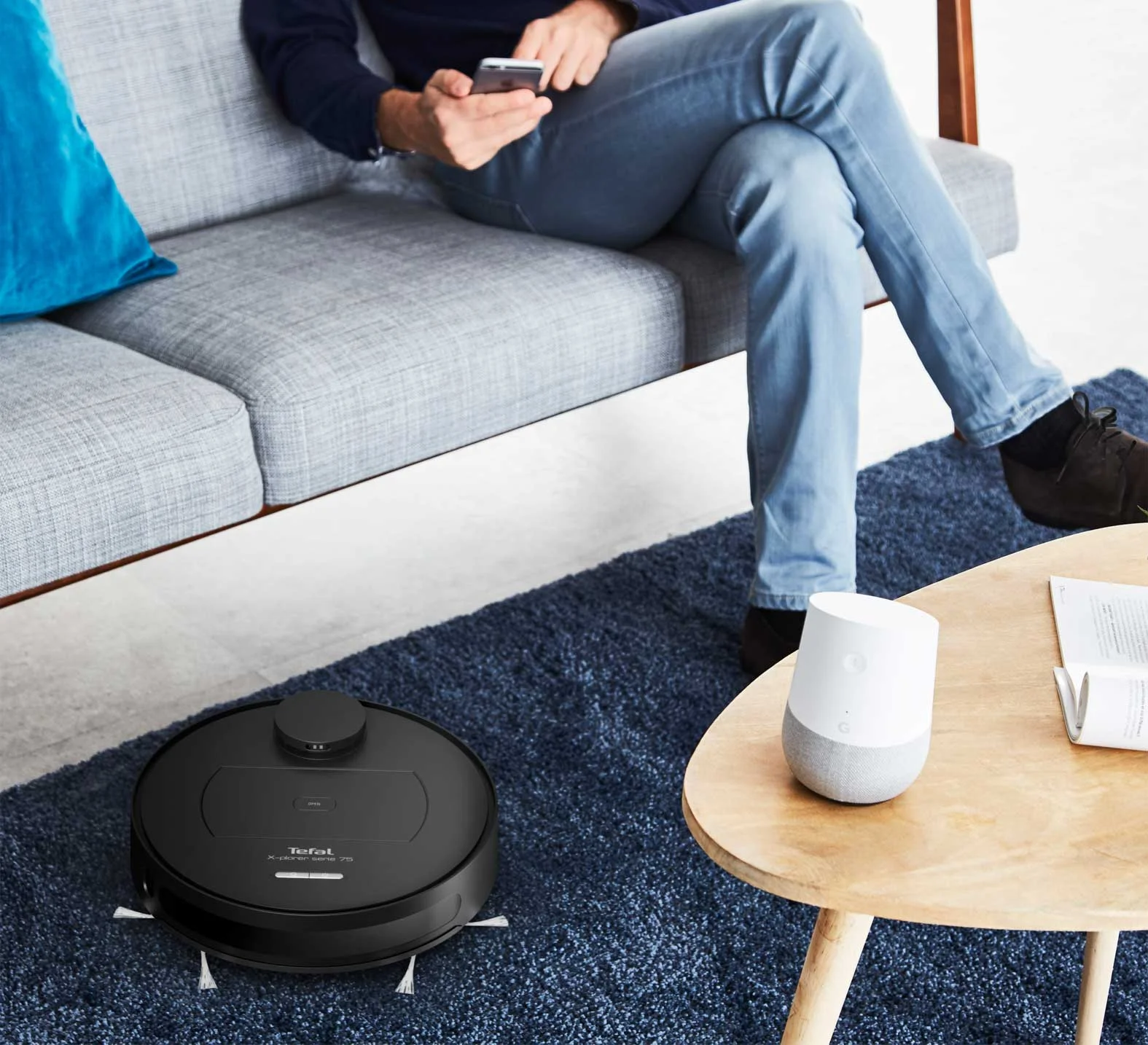 Робот-пылесос Tefal RG7675WH черный