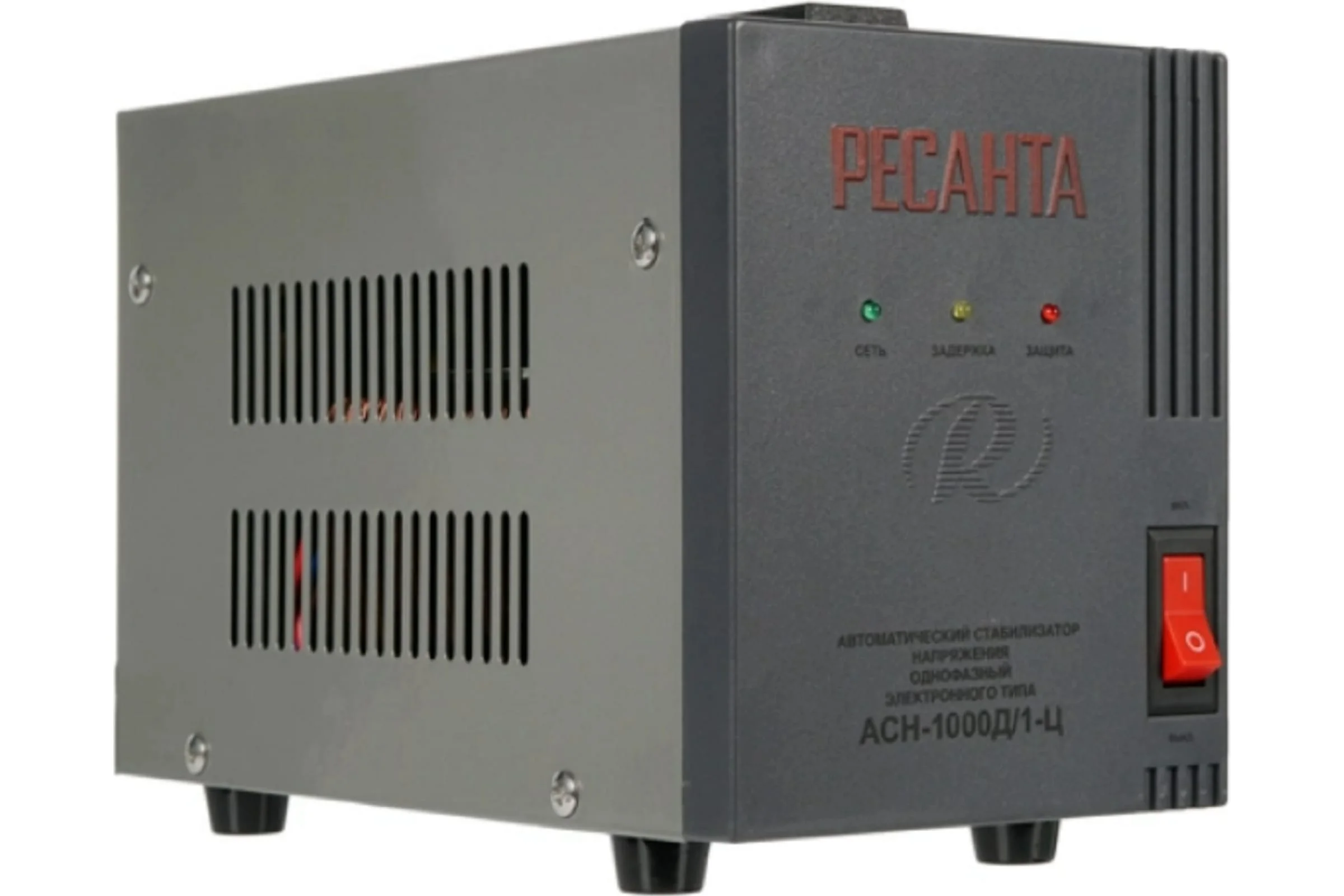 Стабилизатор АСН-1000Д/1-Ц Ресанта IP20, 140–260 В Входное, 220 В ±8%.