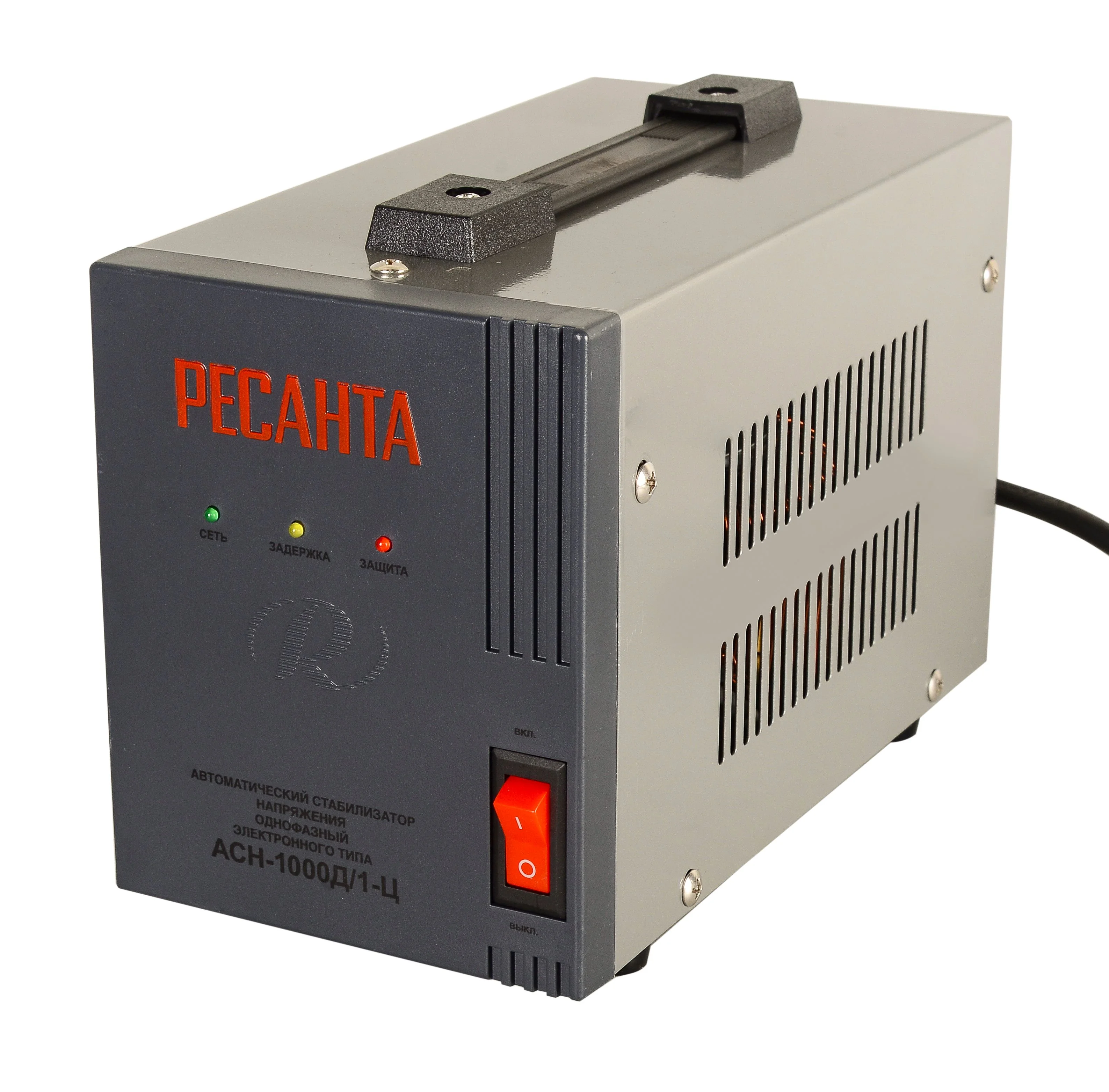 Стабилизатор АСН-1000Д/1-Ц Ресанта IP20, 140–260 В Входное, 220 В ±8%.