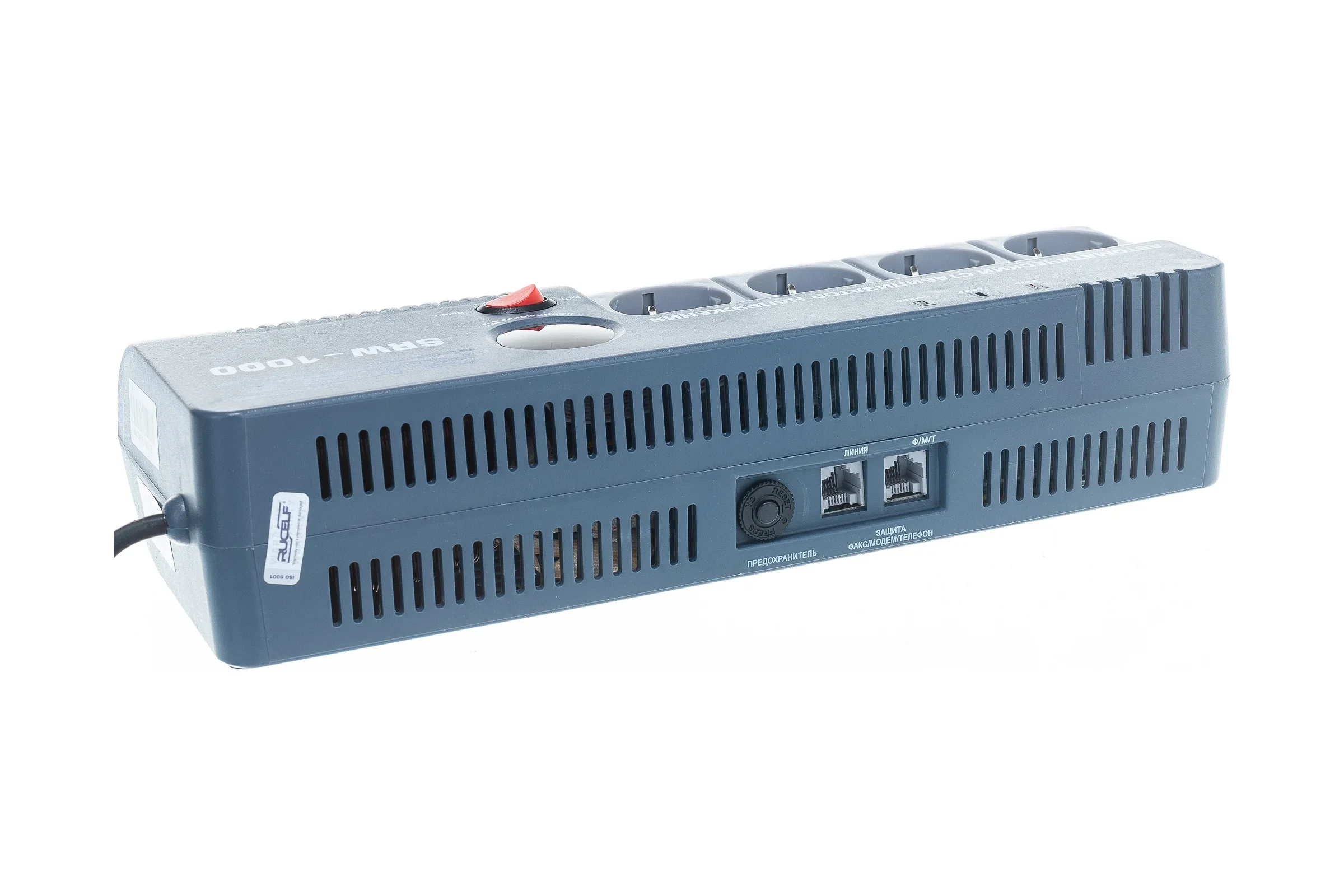 Стабилизатор напряжения RUCELF SRW-1000-D (релейный, 1000 ВА, 140В-265В)