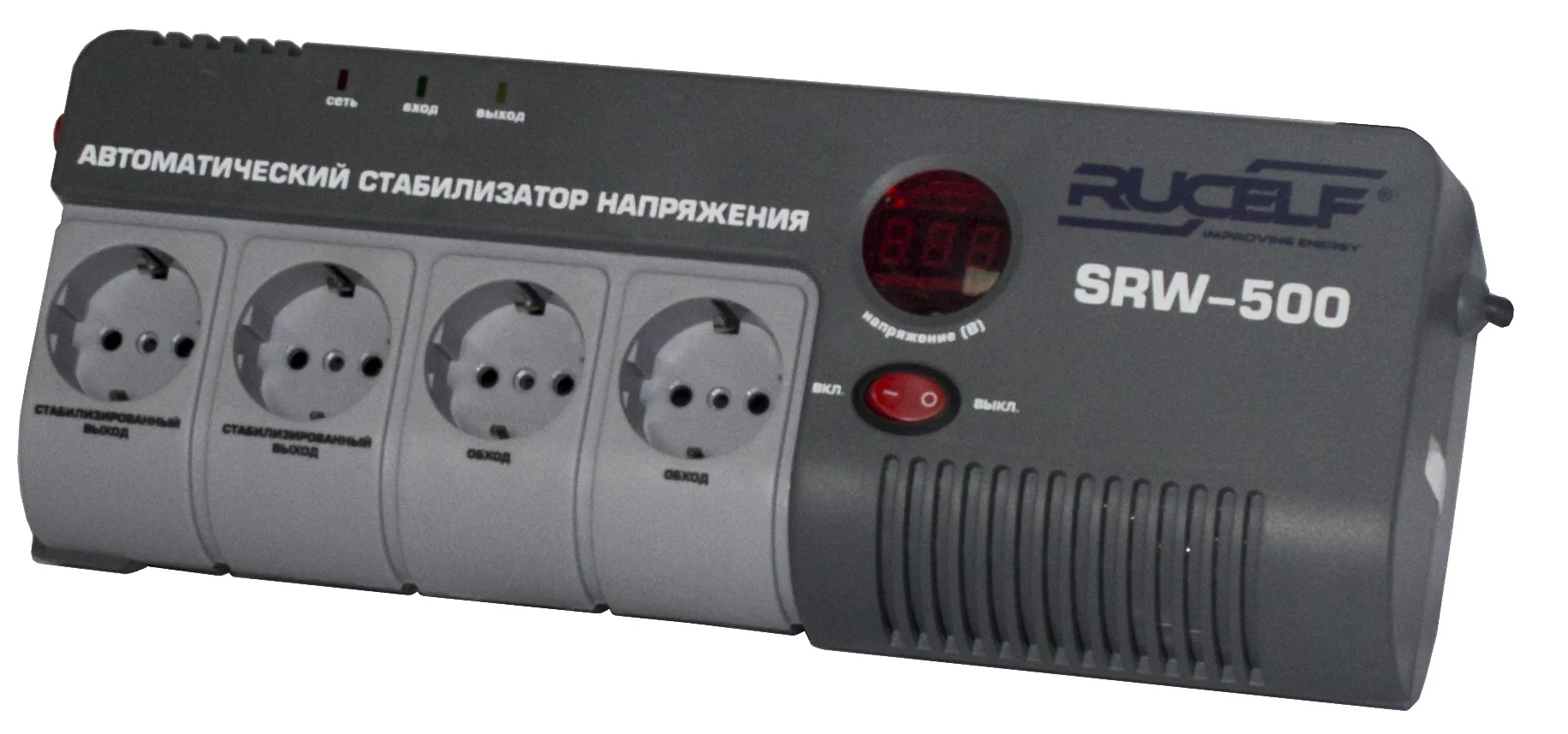 Стабилизатор напряжения RUCELF SRW-500-D (500ВА, 140-260В, )
