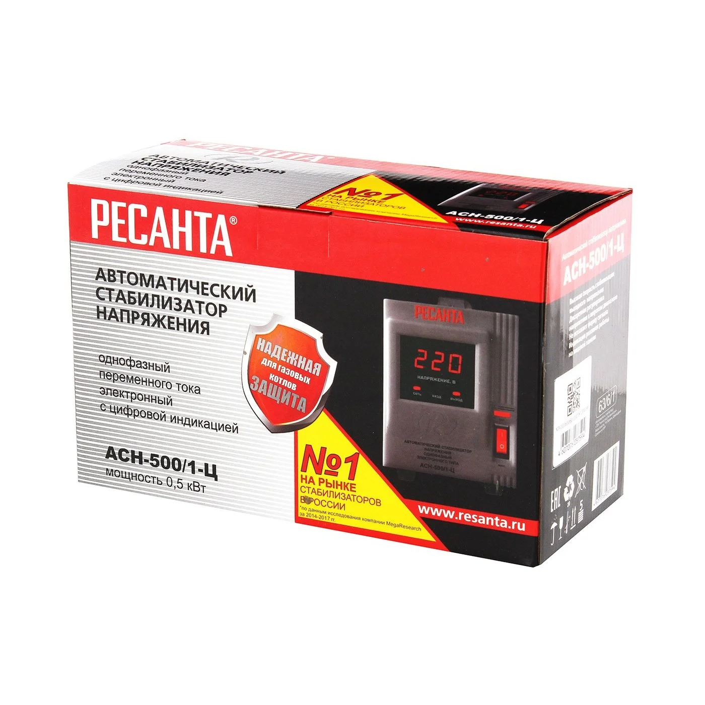 Стабилизатор напряжения Ресанта АСН- 1 500/1-Ц