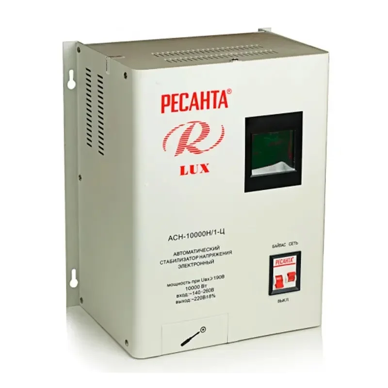 Стабилизатор напряжения Ресанта АСН-10 000/1-Ц 10 кВт, 140/260 В.