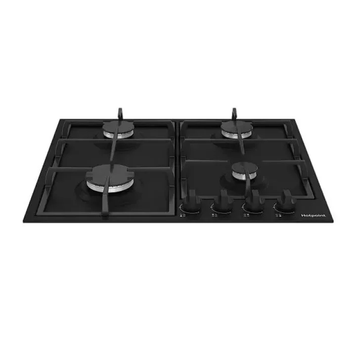 Газовая варочная поверхность Hotpoint HGMT 642 BL, независимая, черный