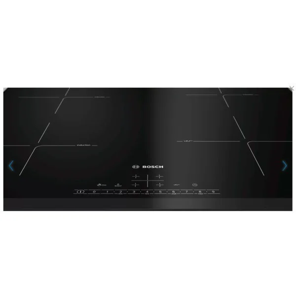 Индукционная варочная панель Bosch PIF651HC1E, 60 см, индукция, скошенные края, сенсорное управление, черный