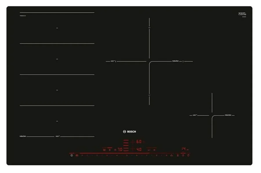 Индукционная варочная панель Bosch PXE801DC1E черный