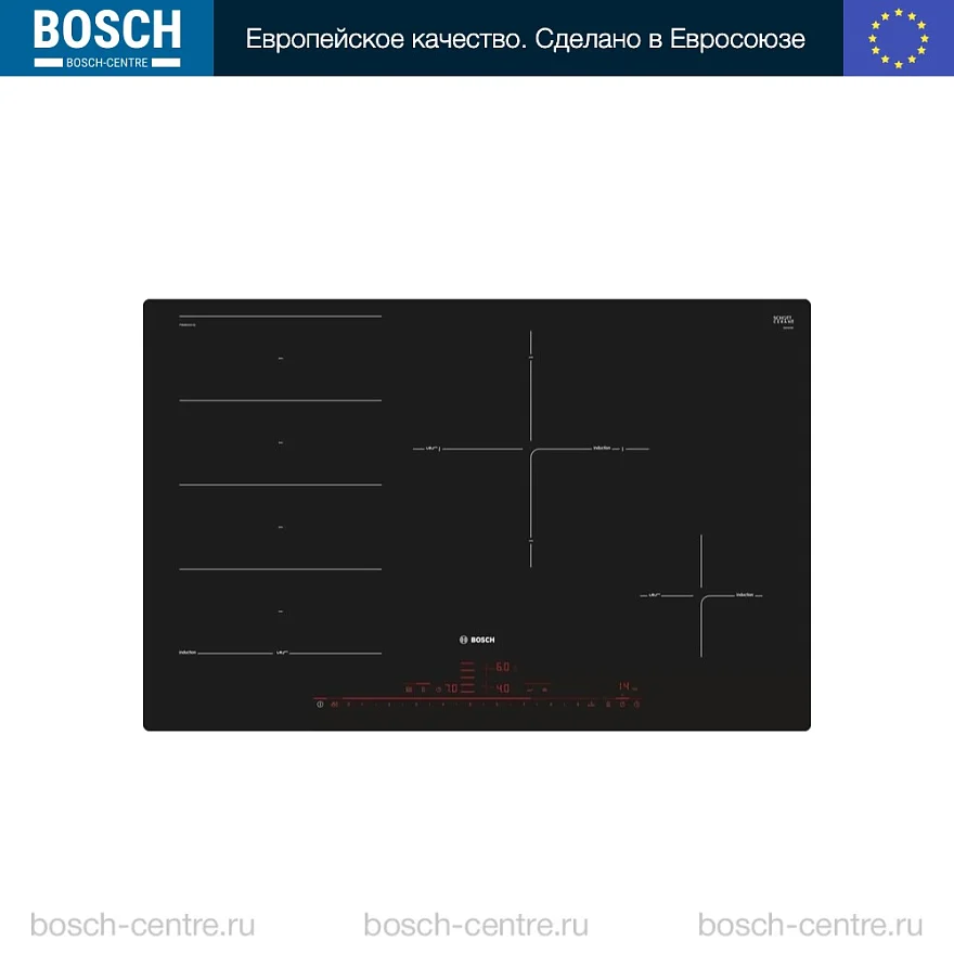 Индукционная варочная панель Bosch PXE801DC1E черный