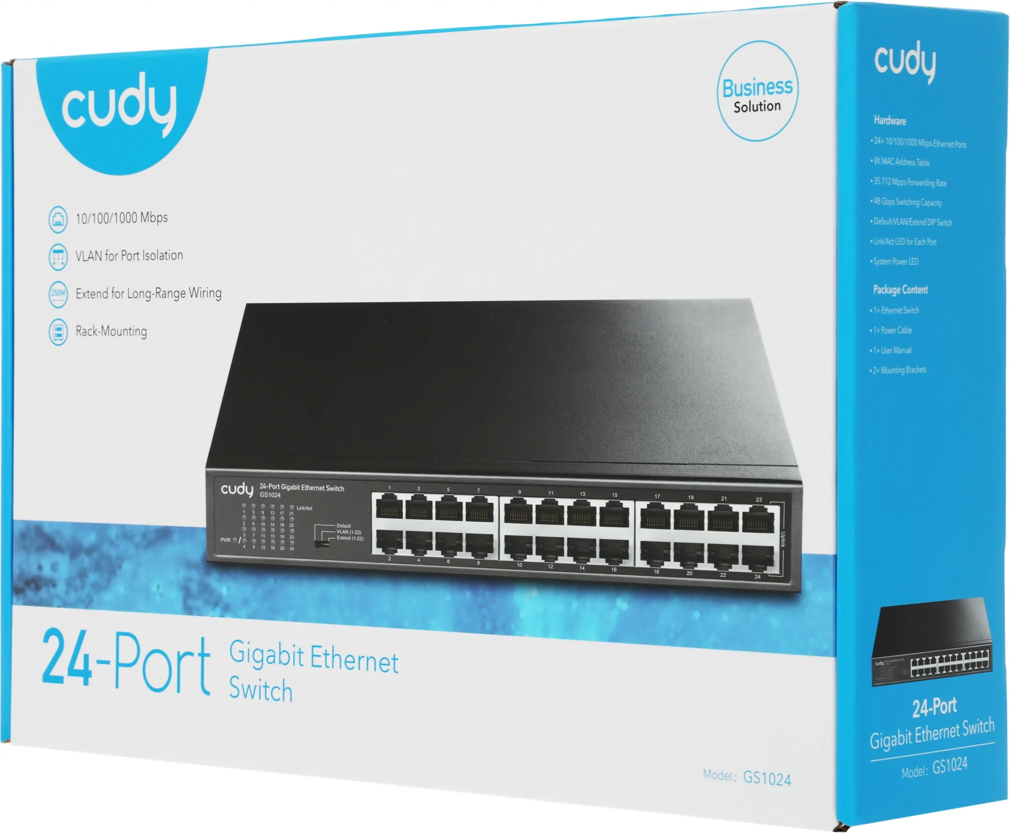 Коммутатор Cudy GS1024 (L2) 24x1 Гбит/с неуправляемый