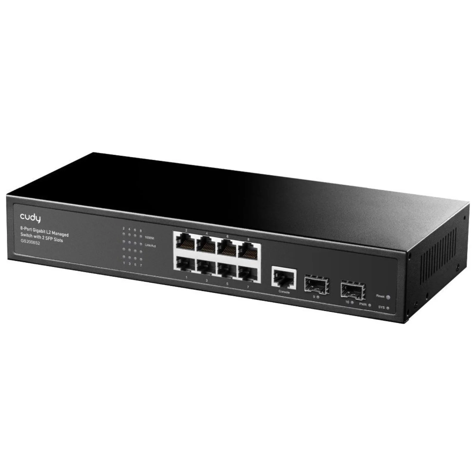 Коммутатор Cudy GS2008S2 (L2) 8x1 Гбит/с 2SFP управляемый