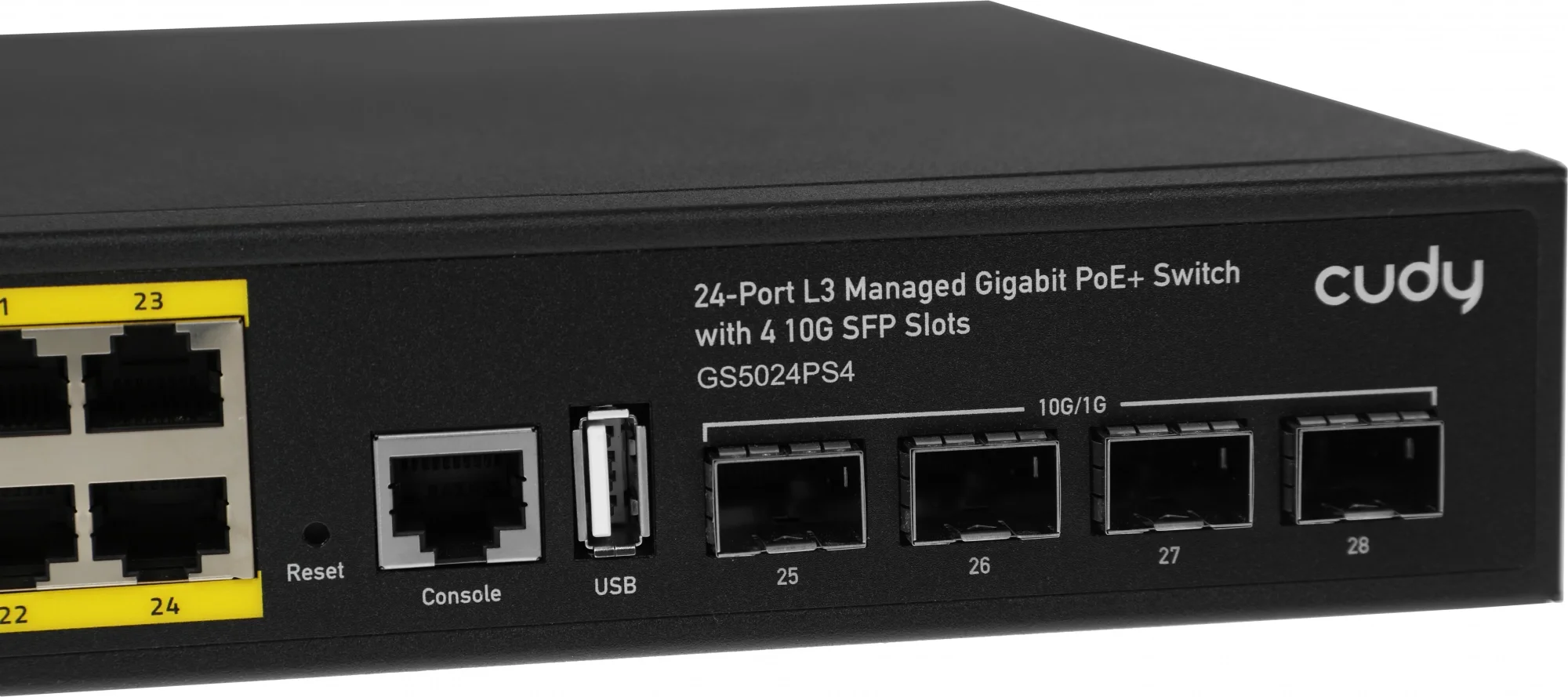 Коммутатор Cudy GS5024PS4 (L3) 24x1Gbит/с 4SFP+ 24PoE+ 400W управляемый