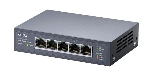 Коммутатор Cudy HS105 (L2) 5x2.5 Гбит/с неуправляемый