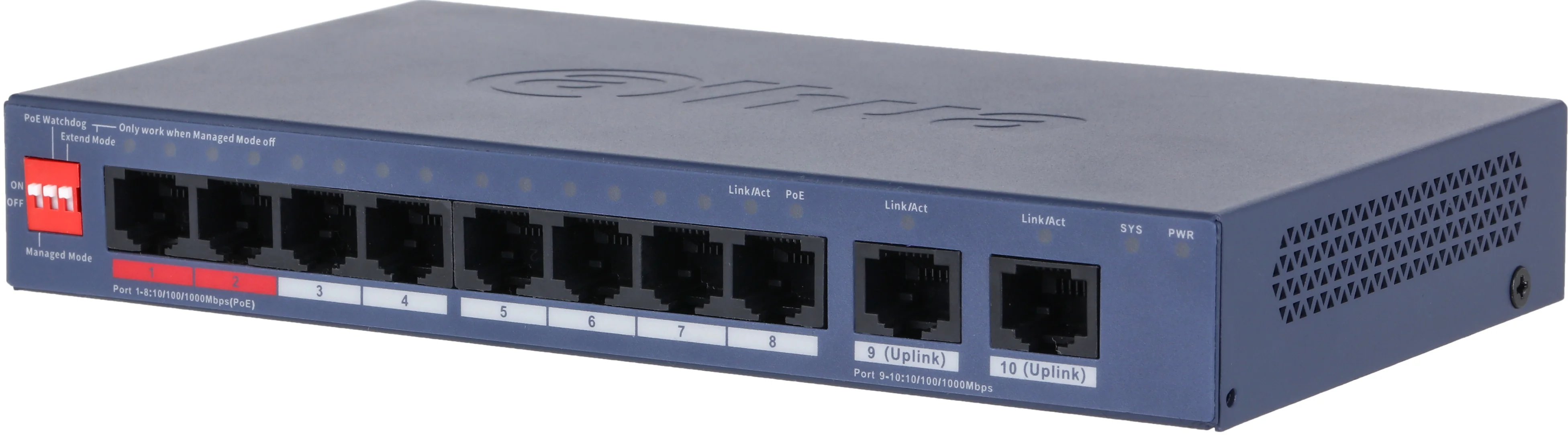 Коммутатор Dahua 20-Port Cloud Managed Gigabit Switch with 16-Port PoE