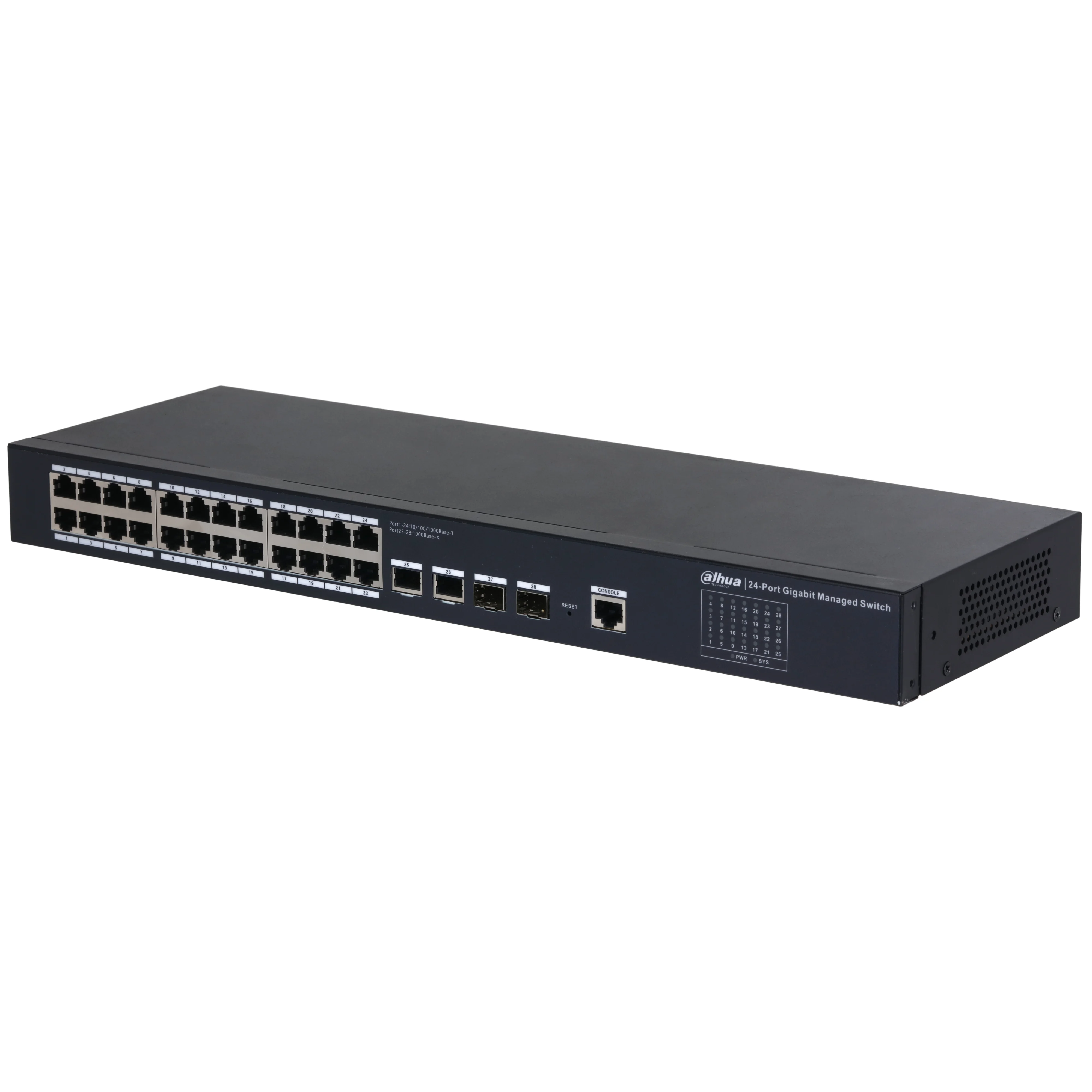 Коммутатор Dahua 28-Port Managed Gigabit Non-PoE Switch, Metal case