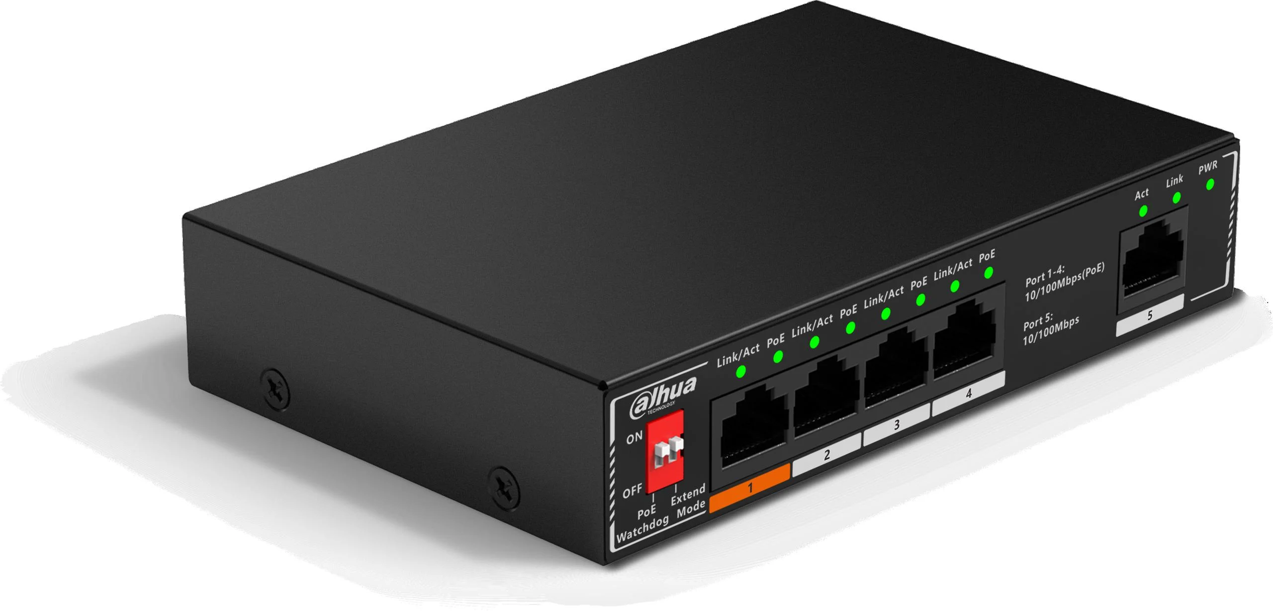 Коммутатор Dahua 5-Port Desktop Multi-Gigabit Switch with 5-port 2.5G