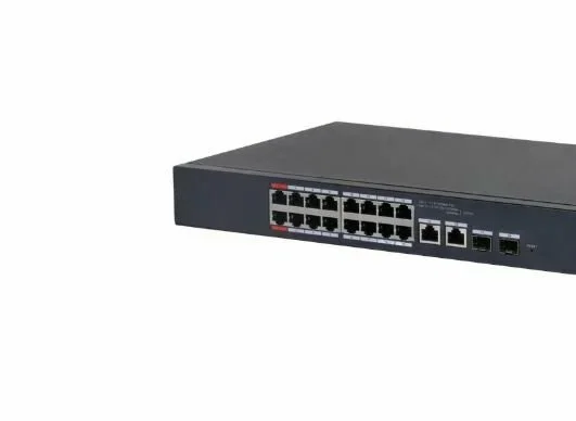 Коммутатор Dahua DH-CS4218-16ET-135 (L2) 16x100Мбит/с 2xКомбо (1000BASE-T/SFP) 16PoE 135W управляемый
