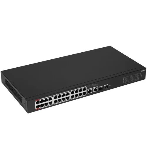 Коммутатор Dahua DH-CS4226-24ET-240, 2×1 Гбит/с + 2×1 Гбит/с Combo, управляемый