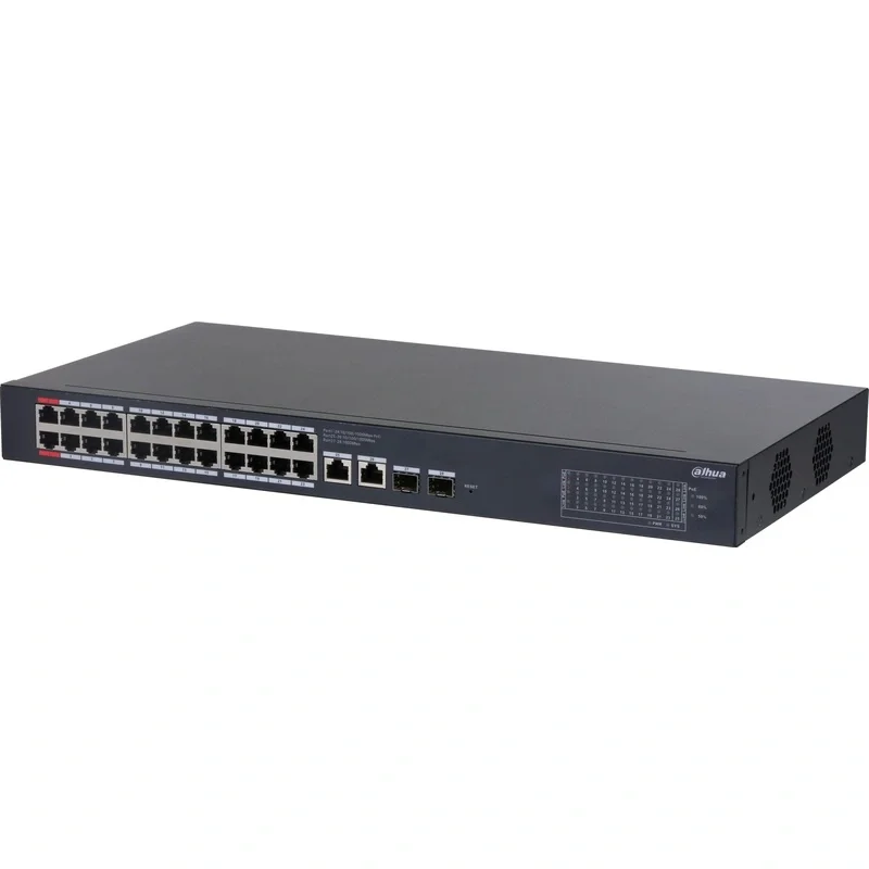 Коммутатор Dahua DH-CS4228-24GT-240, 26×1 Гбит/с + 2×1 Гбит/с Combo, управляемый