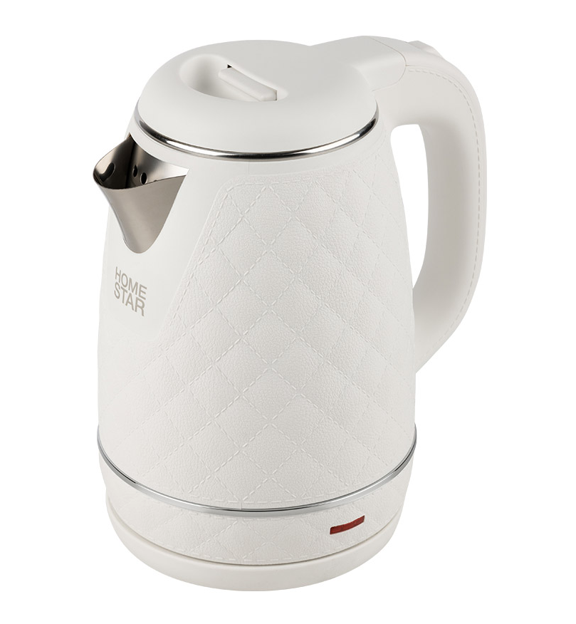 Чайник Homestar HS-1007 (1,7 л), белый, двойной корпус