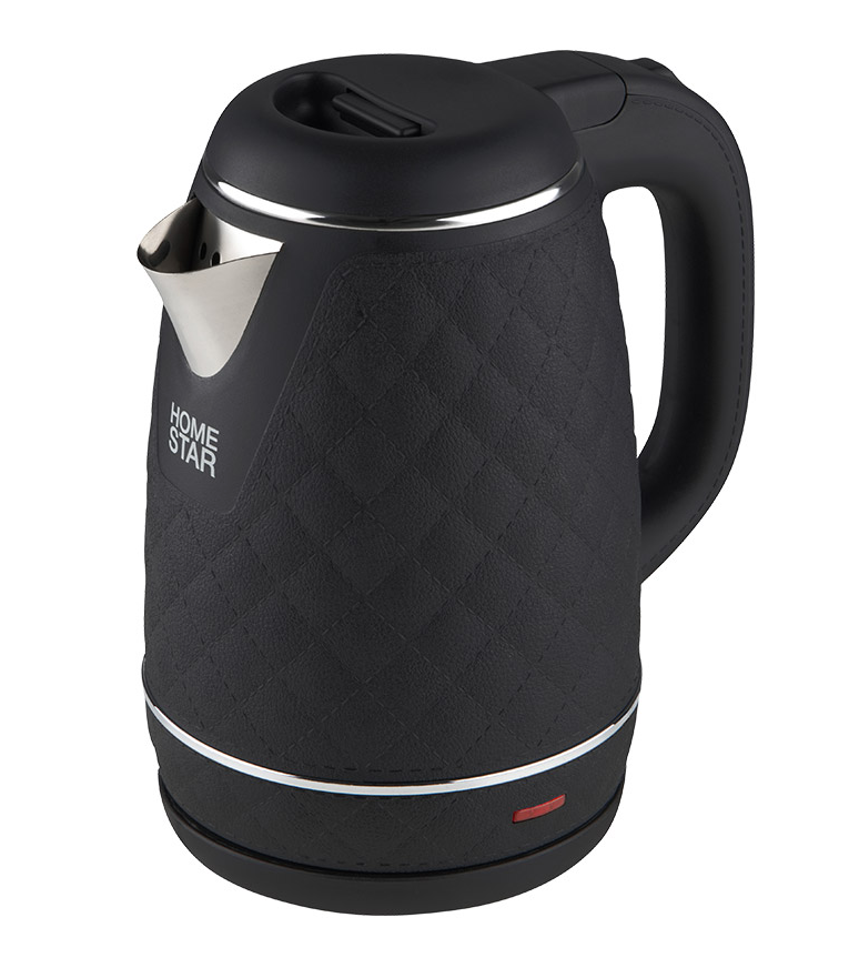 Чайник Homestar HS-1007 (1,7 л), черный, двойной корпус