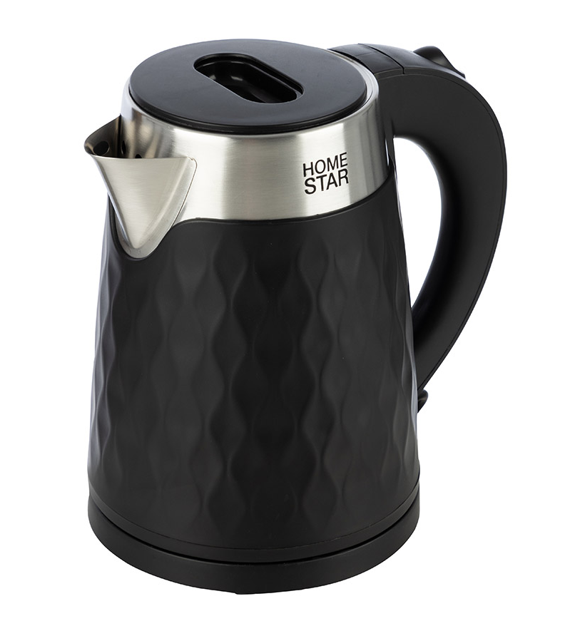 Чайник Homestar HS-1021 (1,7 л) черный, двойной корпус