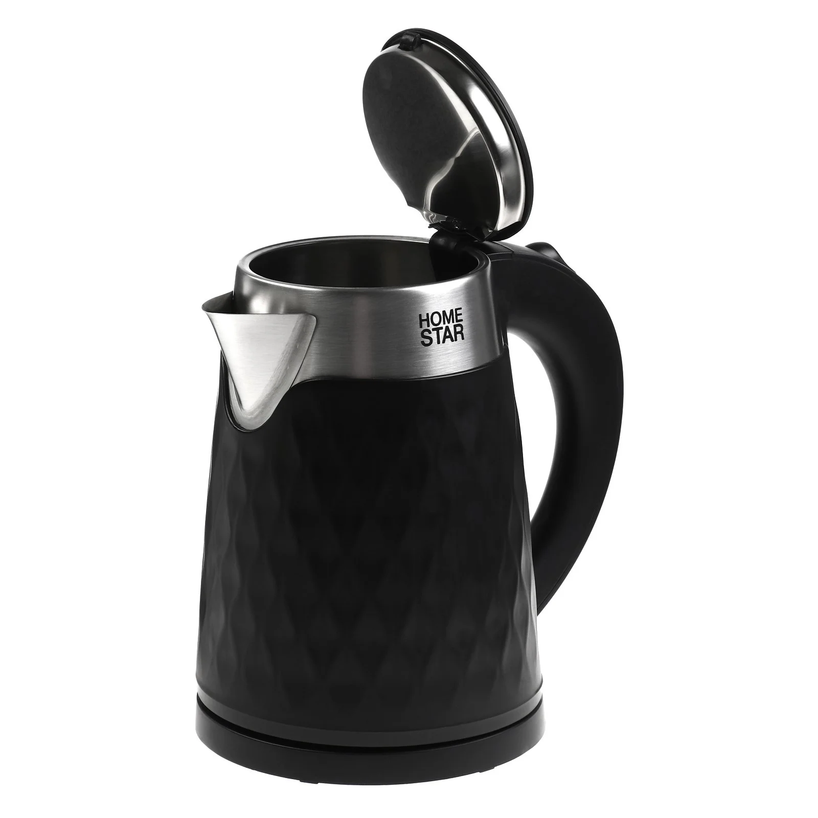 Чайник Homestar HS-1021 (1,7 л) черный, двойной корпус