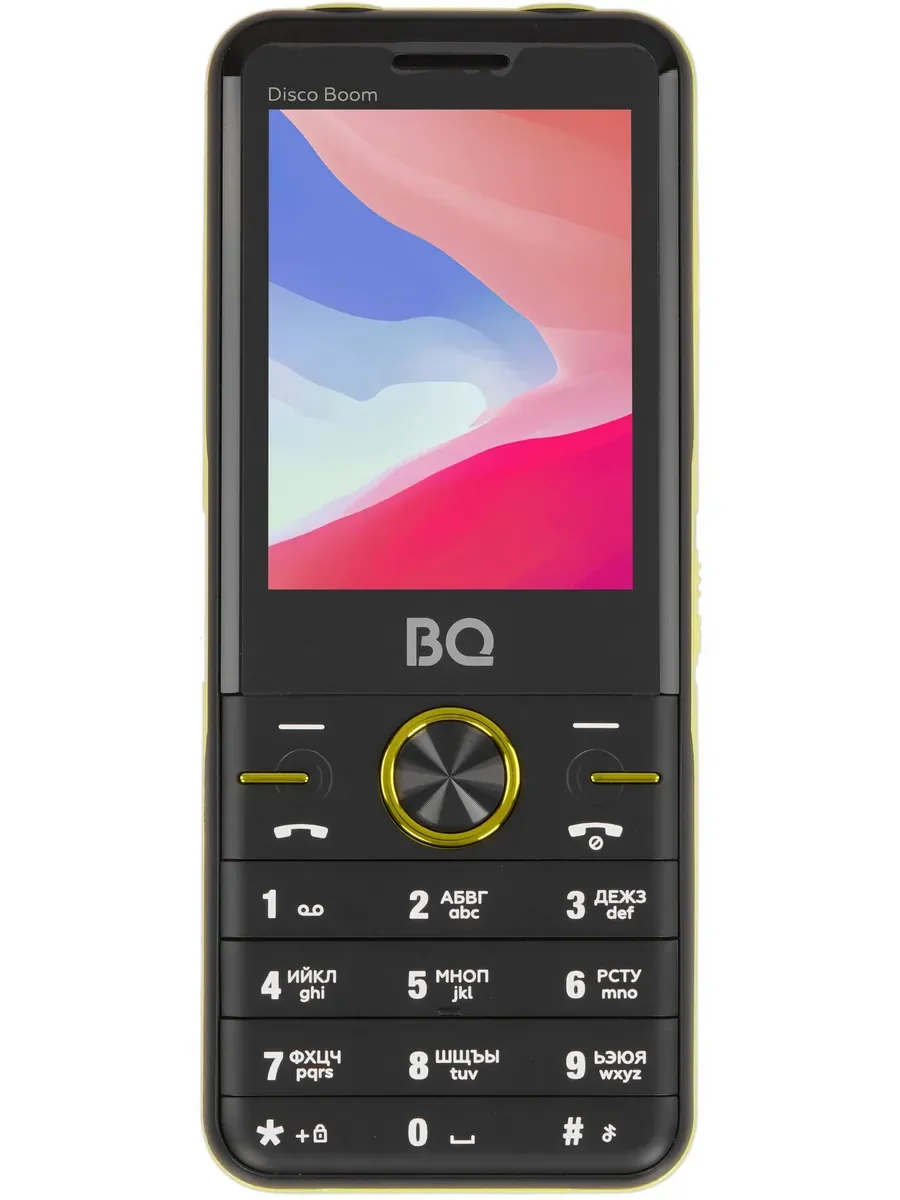 Мобильный телефон BQ 2842 Disco Boom желтый/черный