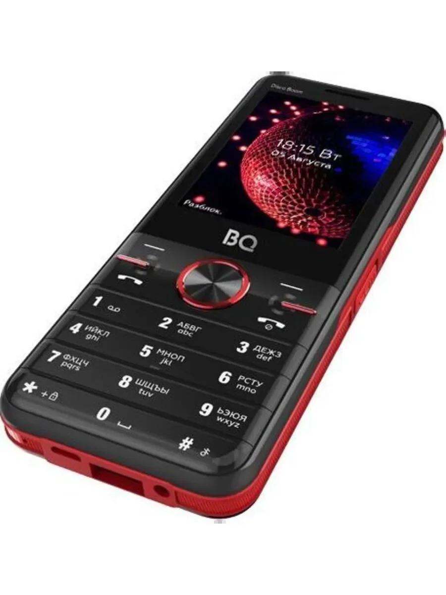 Мобильный телефон BQ 2842 Disco Boom черный/красный