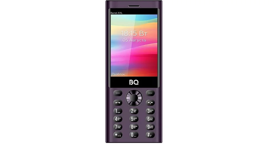 Мобильный телефон BQ 3598 Barrel XXL фиолетовый/черный