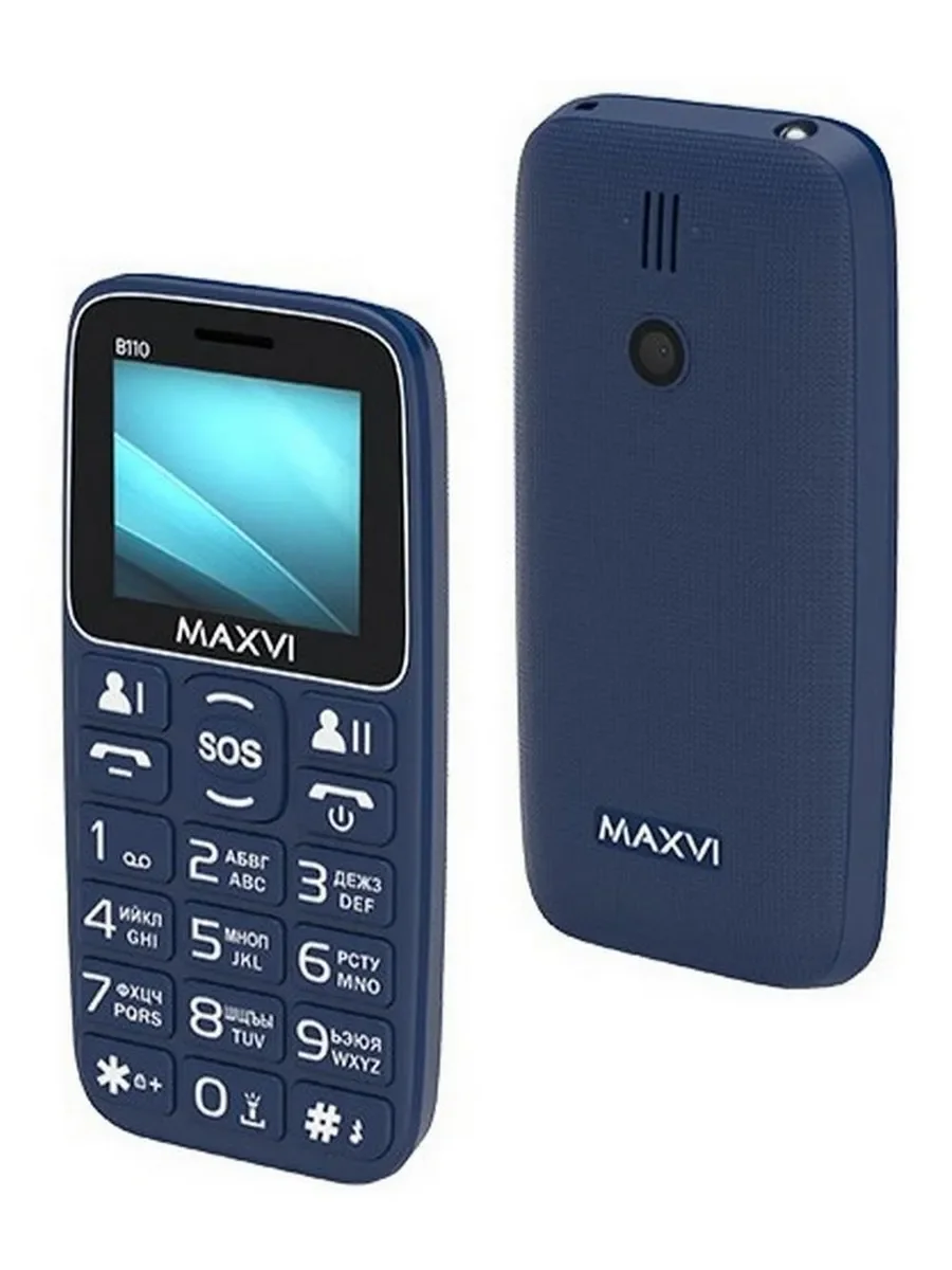 Мобильный телефон Maxvi B110ds синий