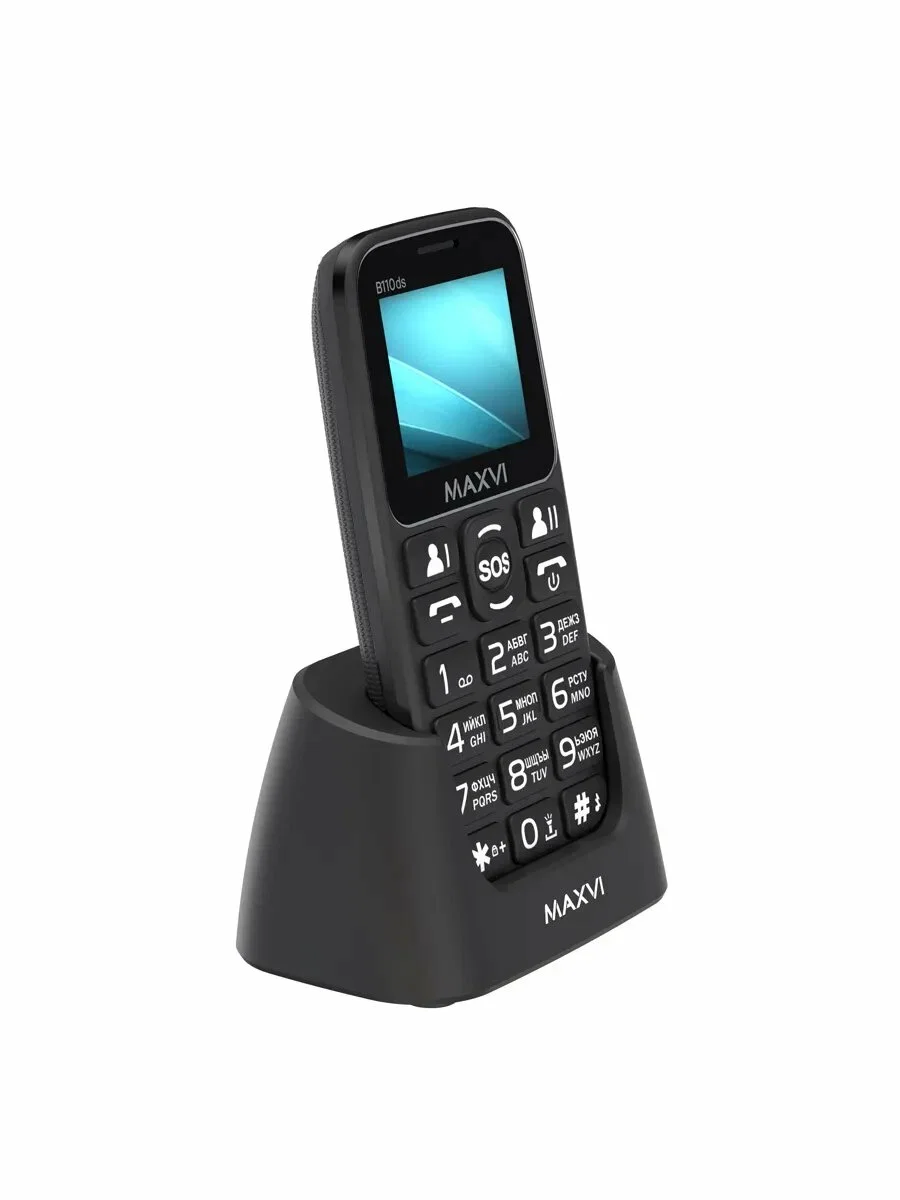 Мобильный телефон Maxvi B110ds черный