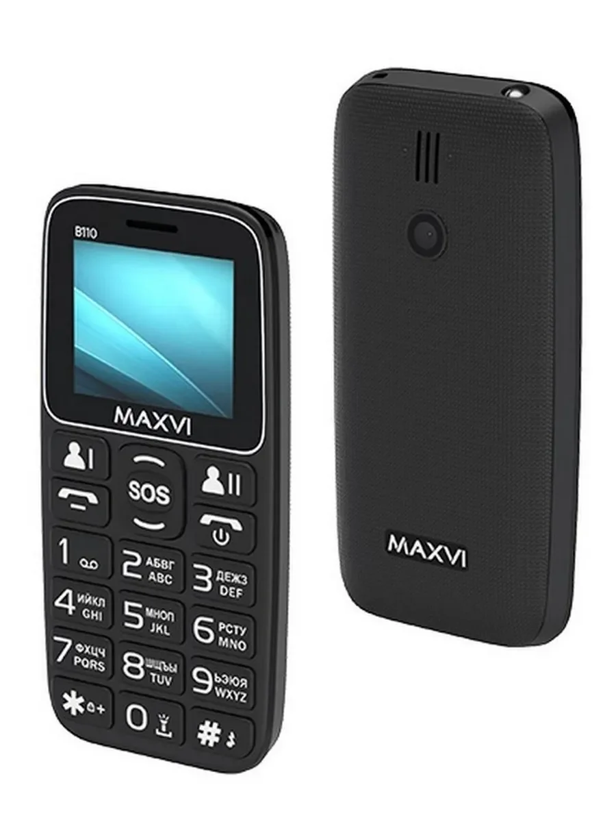 Мобильный телефон Maxvi B110ds черный