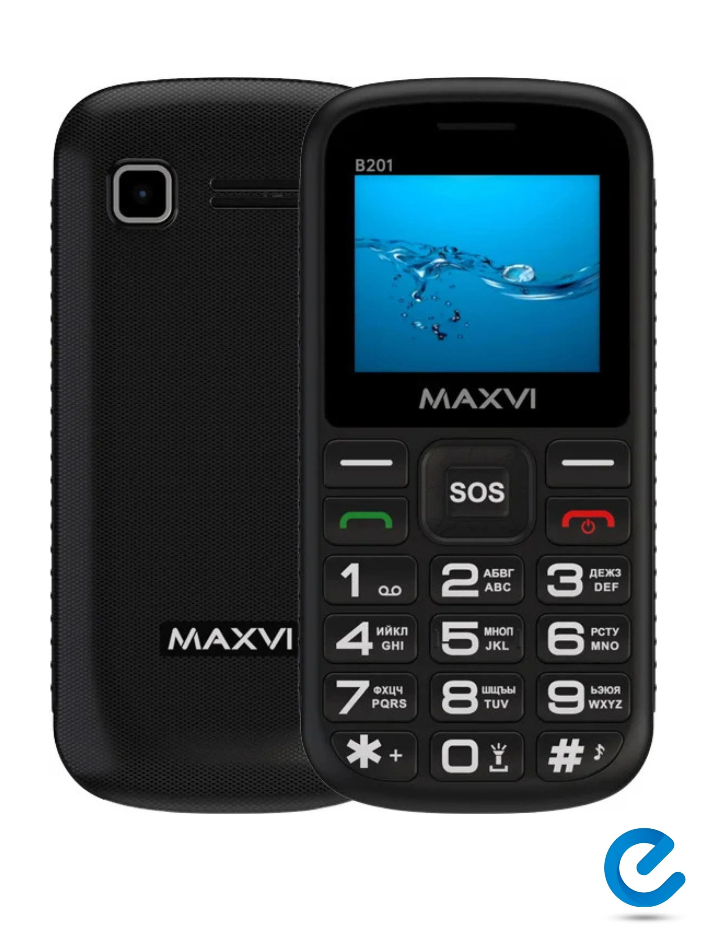 Мобильный телефон Maxvi B201 черный