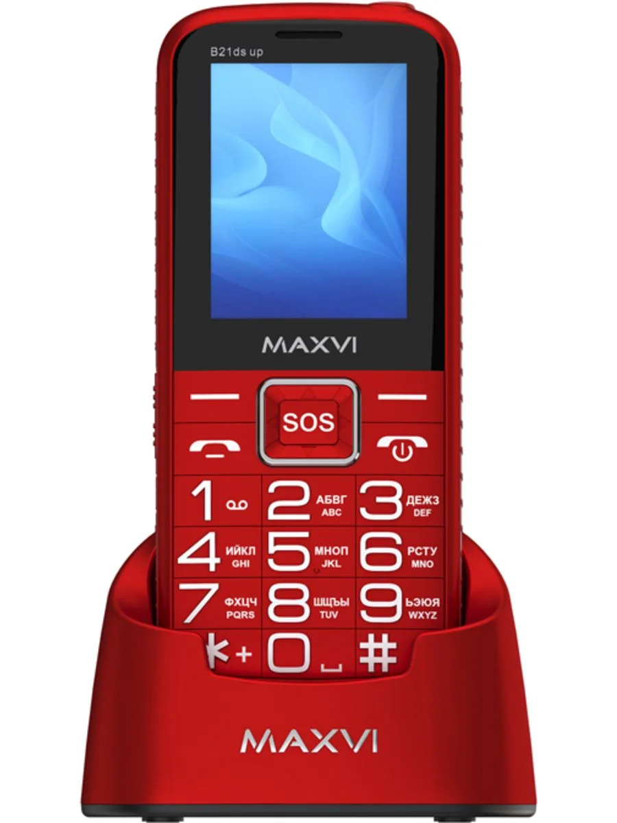 Мобильный телефон Maxvi B21ds up красный