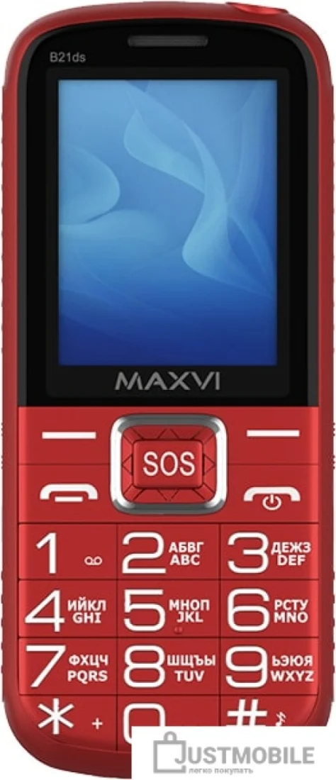 Мобильный телефон Maxvi B21ds up красный