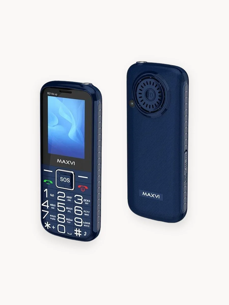 Мобильный телефон Maxvi B21ds up синий