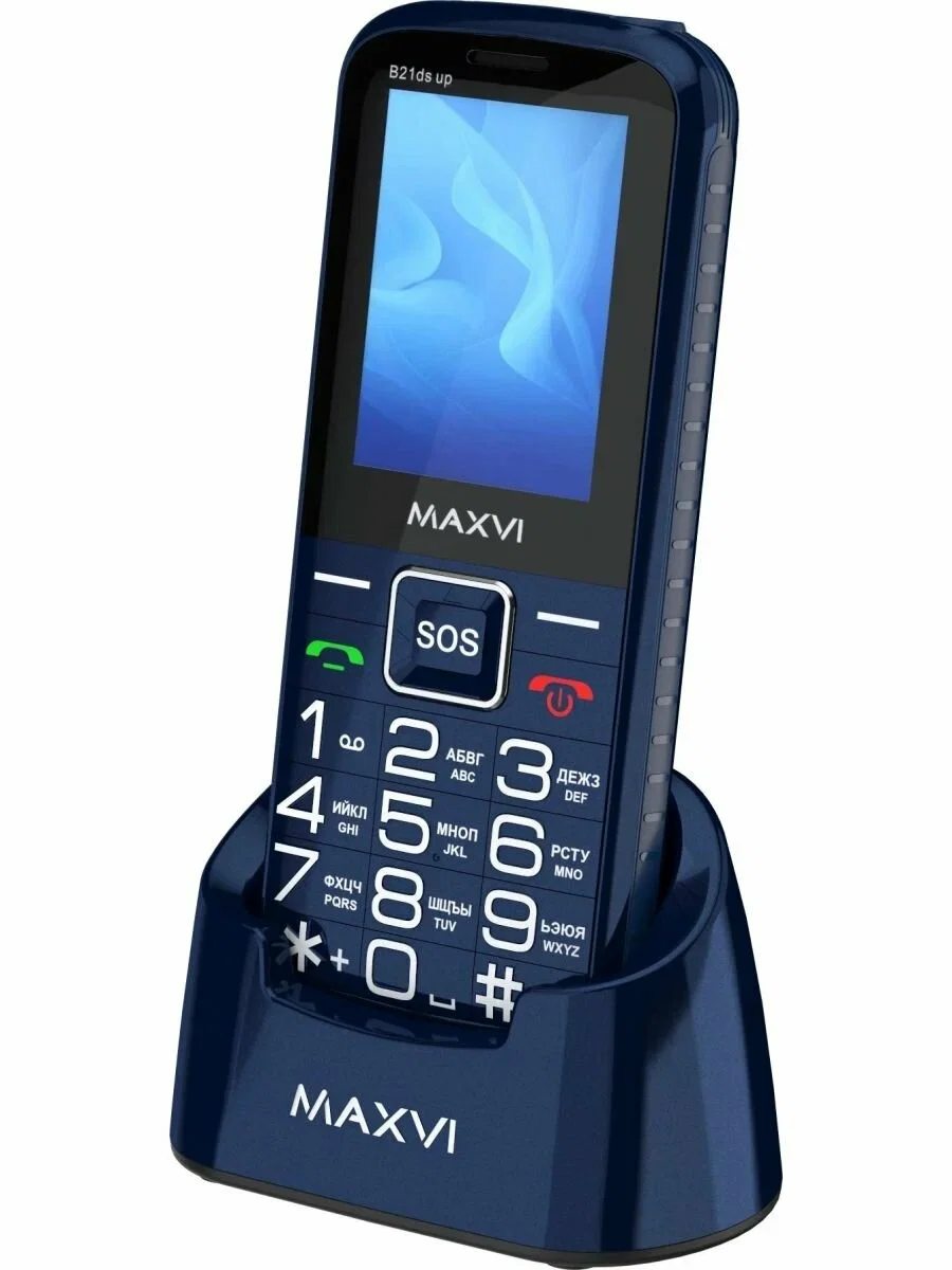 Мобильный телефон Maxvi B21ds up синий