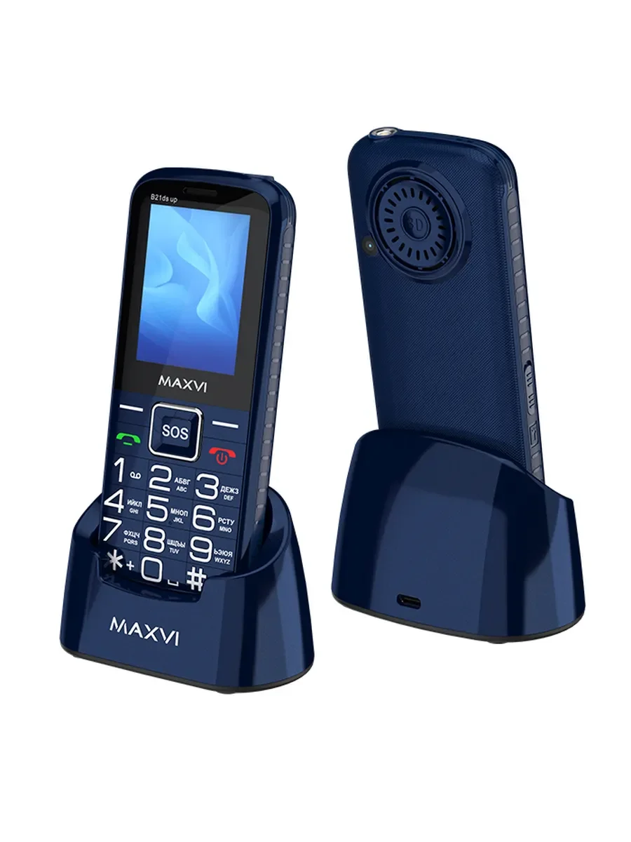 Мобильный телефон Maxvi B21ds up черный