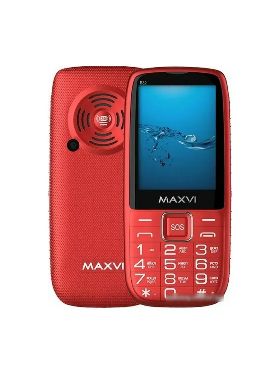 Мобильный телефон Maxvi B32 красный