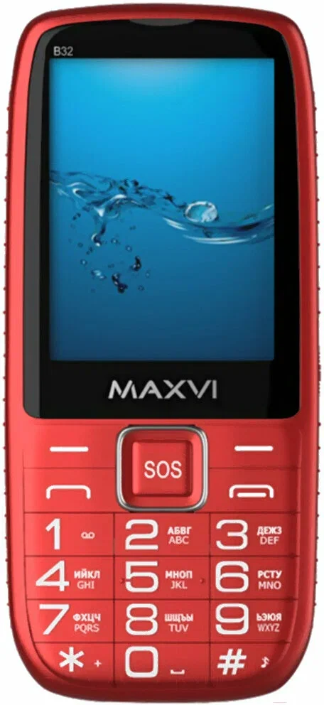 Мобильный телефон Maxvi B32 красный
