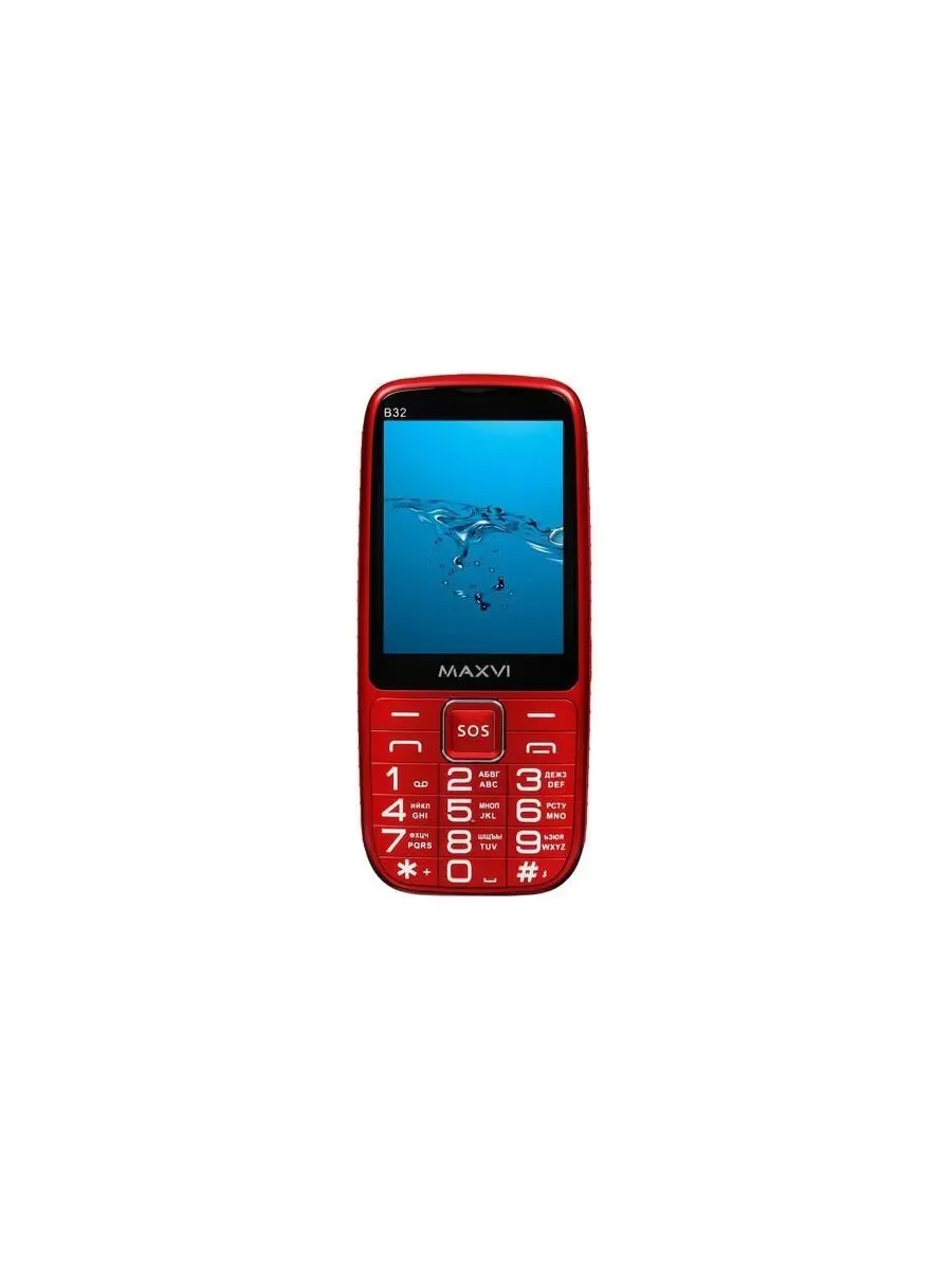 Мобильный телефон Maxvi B32 красный