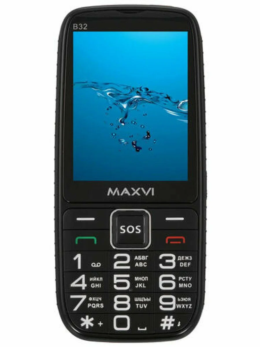 Мобильный телефон Maxvi B32 черный