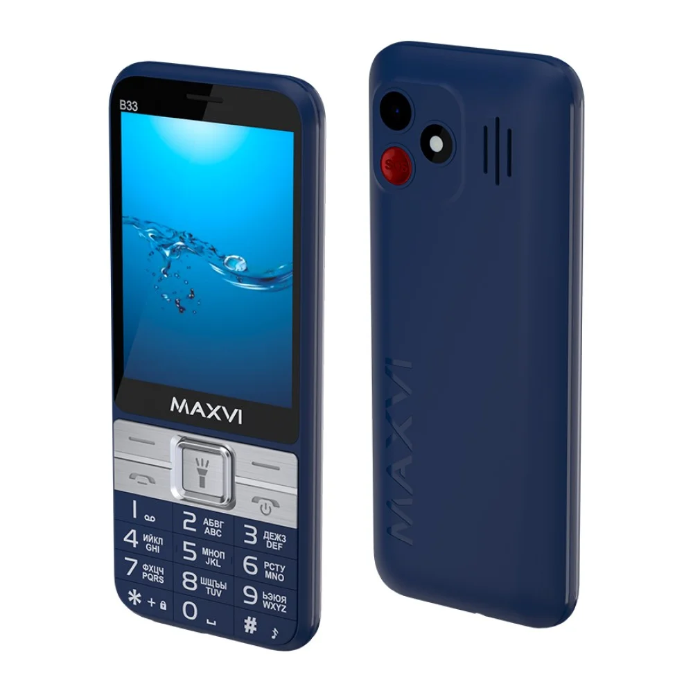 Мобильный телефон Maxvi B33 черный