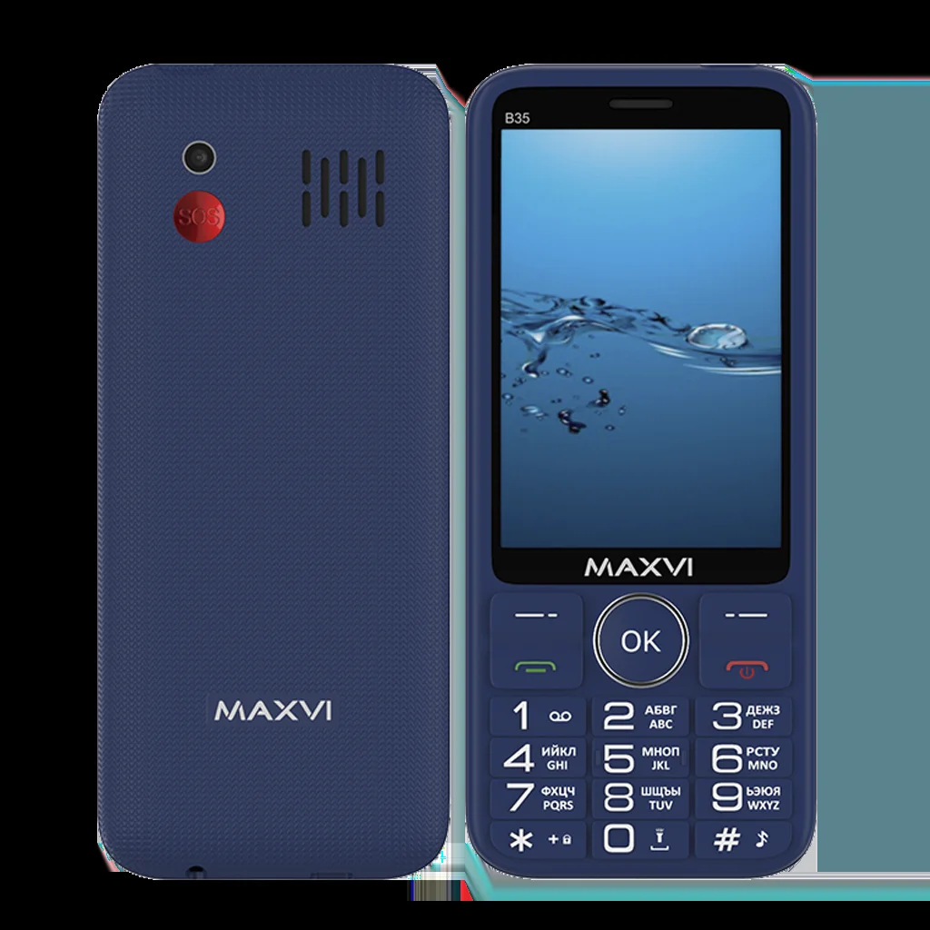 Мобильный телефон Maxvi B35 синий