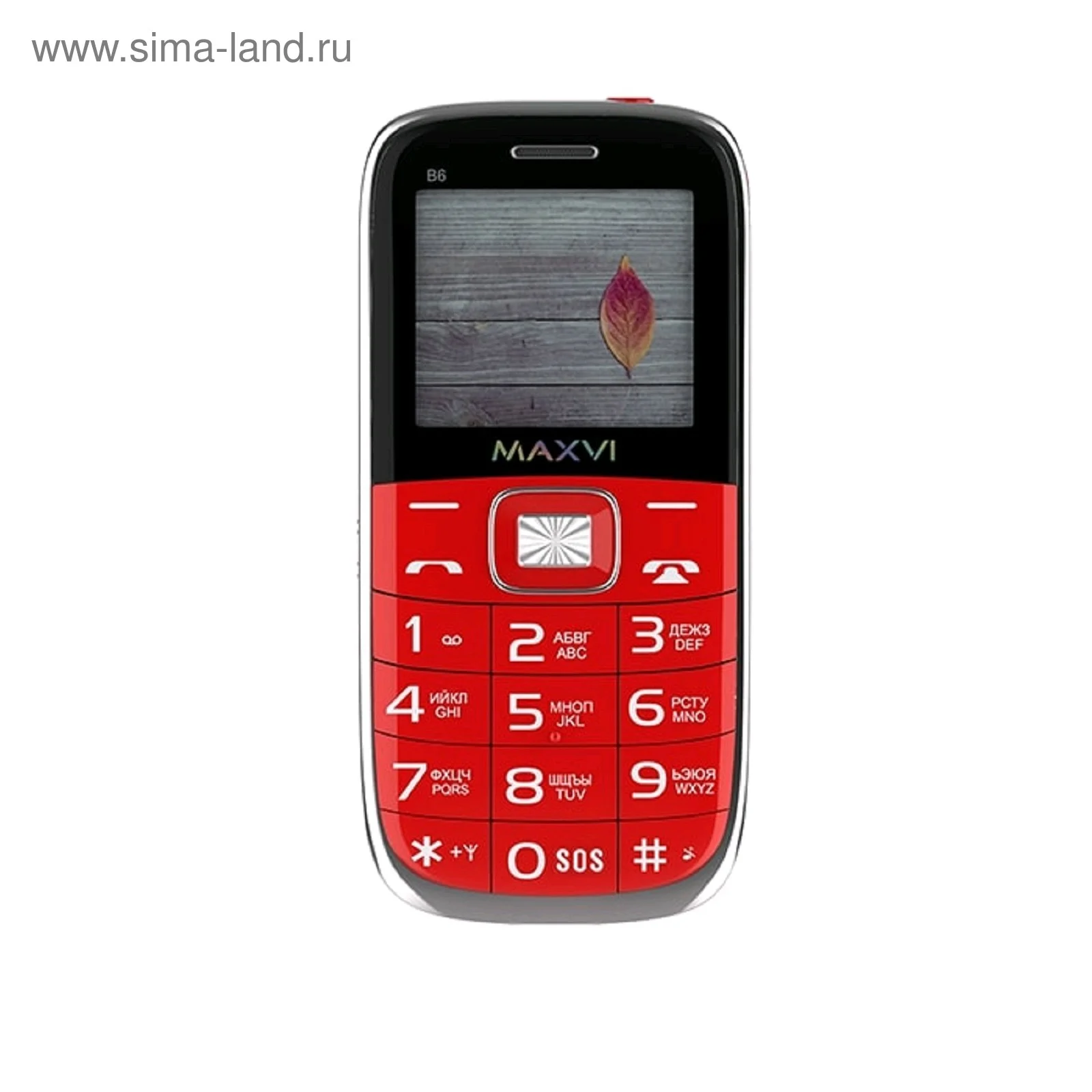 Мобильный телефон Maxvi B6ds up красный
