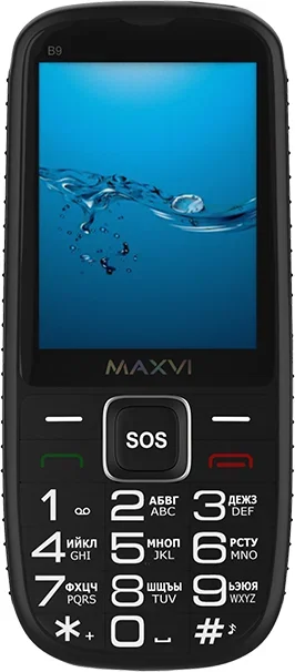 Мобильный телефон Maxvi B9 черный