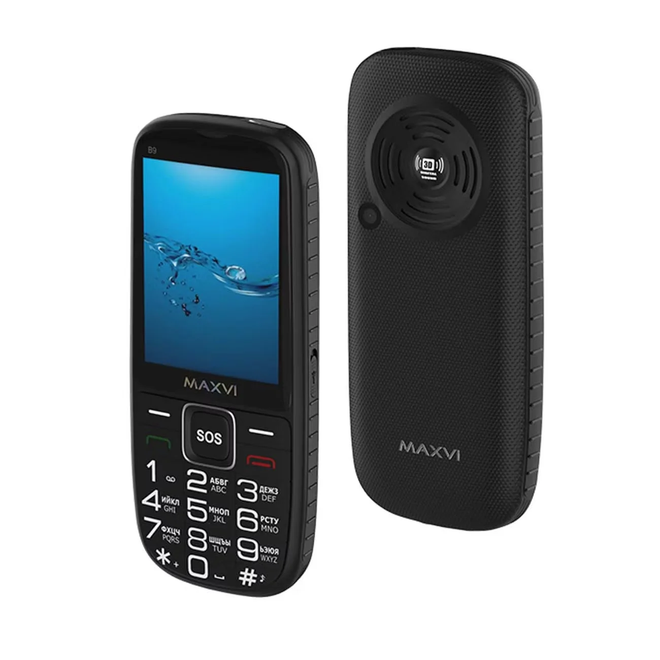 Мобильный телефон Maxvi B9 черный